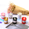 Velas perfumadas de cera de soja natural hecha a mano colorida decoración del hogar