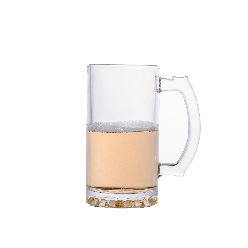 Envasado de bebidas Vasos de vidrio cilíndricos Vasos de pedernal con asa