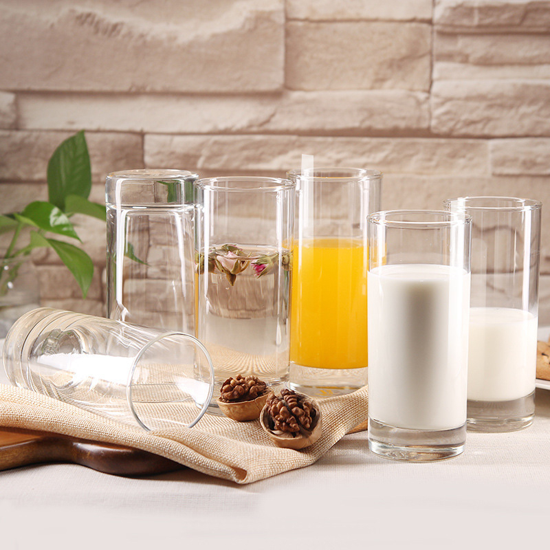 Vaso de agua de vidrio vacío Tazas 240 ml 300 ml Uso de bebidas