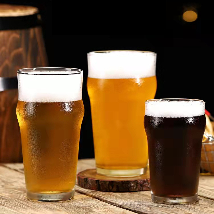 Vasos de cerveza de consumición de la bebida de la taza de cerveza de cristal de gran capacidad popular