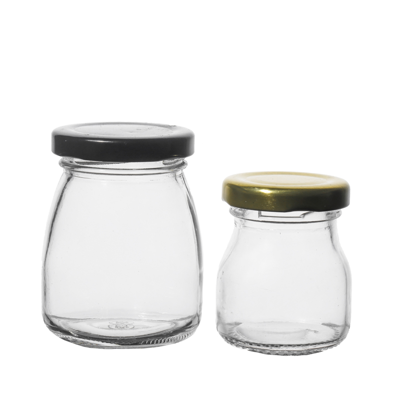 150 ml pequeños frascos de vidrio para pudding mermelada de miel con tapas de tornillo