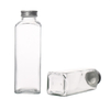 Proveedores de Botellas de vidrio de bebidas no alcohólicas Botellas de leche de vidrio cuadradas 350ml