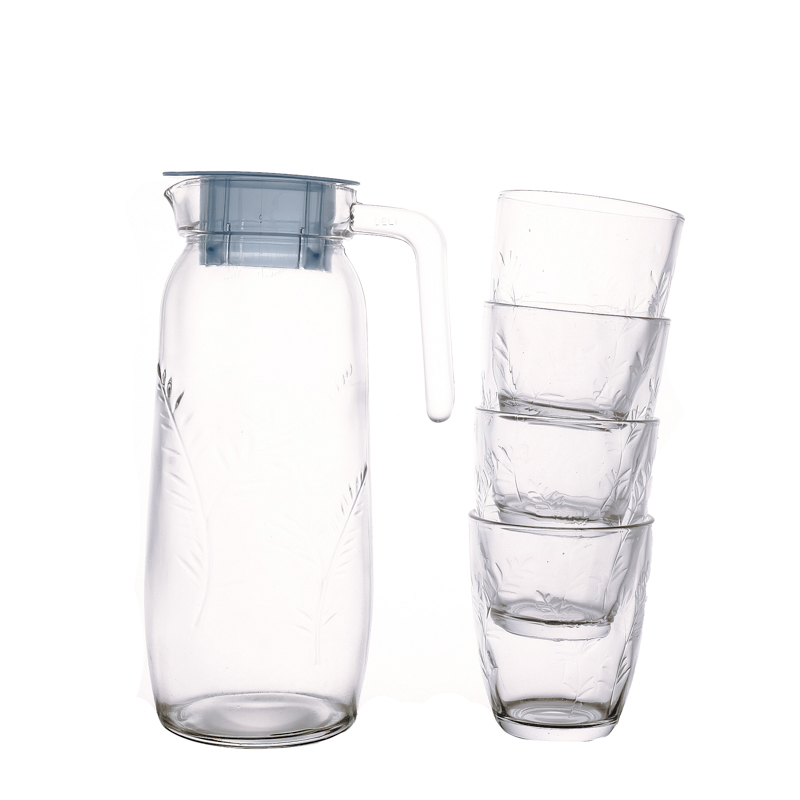 KDG Glassware Flint Glass Kettle Series con embalaje personalizado