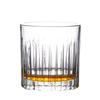 Vasos vacíos de vidrio redondos de 300 ml con diseño de patrón personalizado