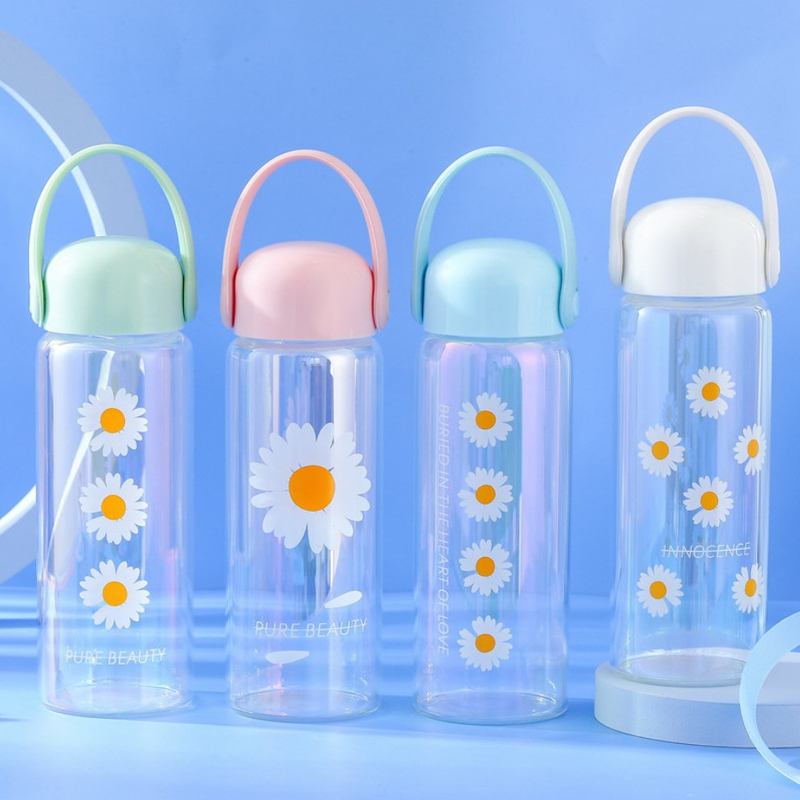 Botellas de agua portátiles de la fábrica de KDG con mango de gorras