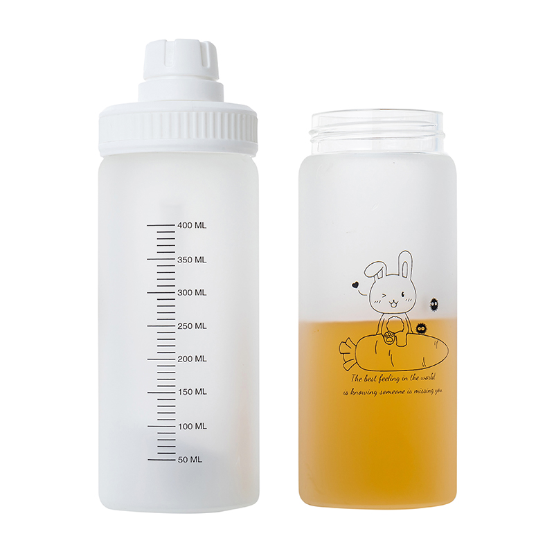 Botellas de consumo de vidrio portátiles de 500 ml personalizadas