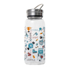 Botellas de agua de vidrio de pedernal 1000ml con impresión personalizada