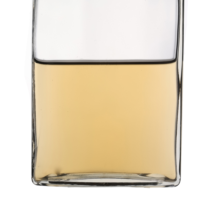 Botellas planas Botellas de vino de la cristalería de 270ml KDG para el whisky