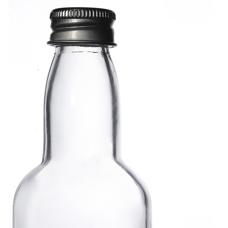Mini botellas de vino de vidrio de 100 ml Botellas de vidrio de licor con tapas