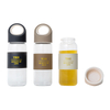 Botellas de vidrio de vidrio de venta caliente 400 ml con soporte de silicona aislada