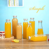 Botellas de bebida de cristal vacías de la venta caliente 350ml para el jugo de la leche del café