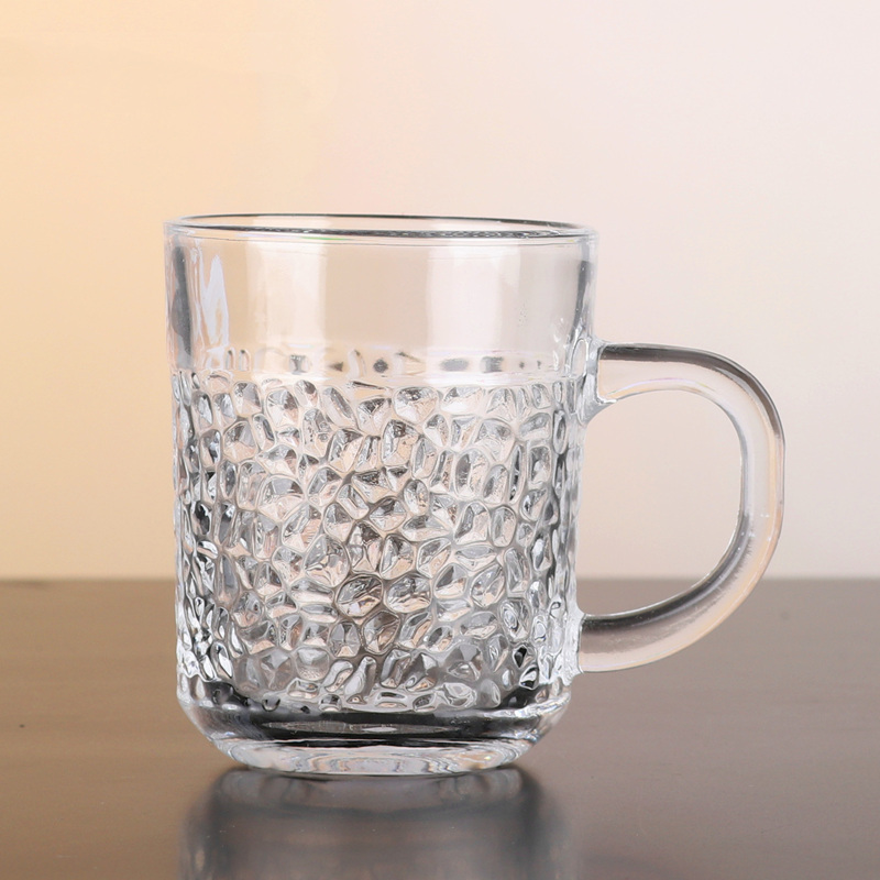 Vaso de agua de 8 oz, bebidas, leche, tazas de café, vasos de vidrio